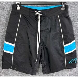 NFL Team‎ Apparel Carolina Panthers Swim Trunks Shorts Drawstring M